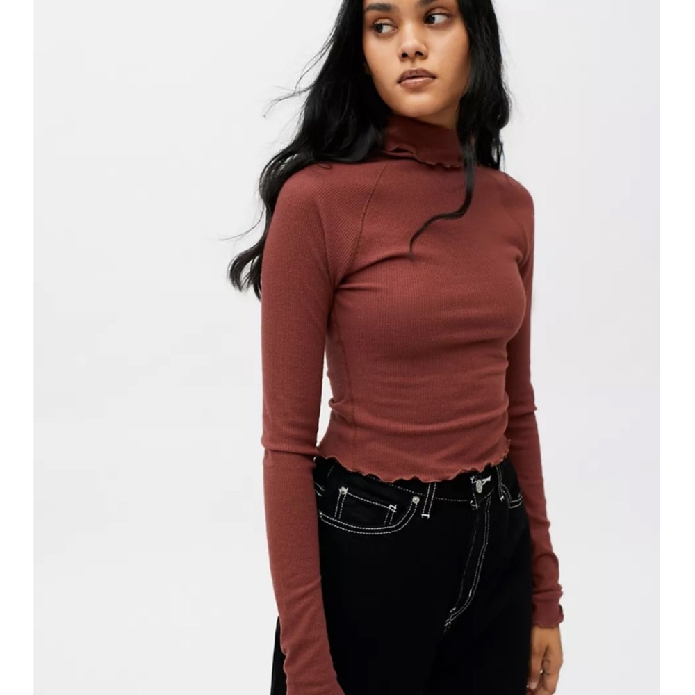 Urban outfitters Out From Under Trina Seamed Turtleneck Top